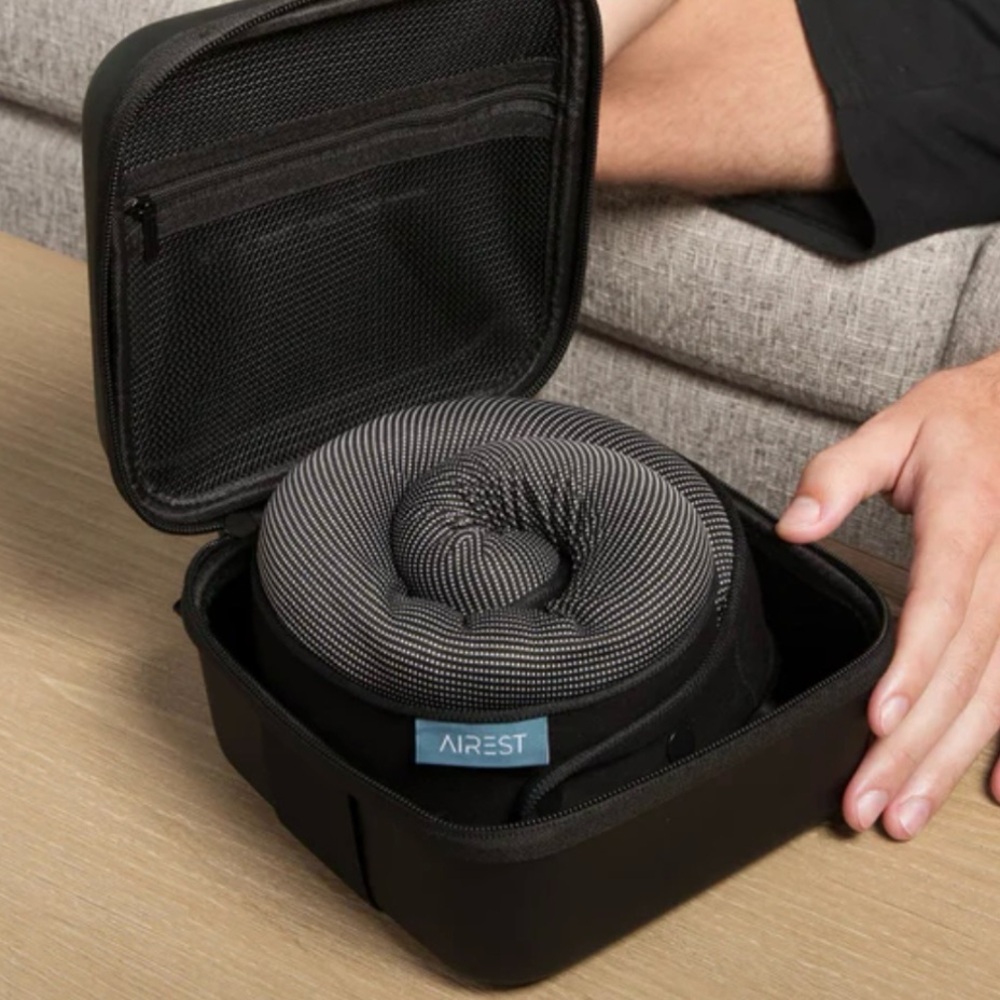 AIREST Memory Foam Travel Pillow with Protective Case